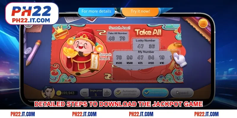 Detailed steps to download the jackpot game on your phone easily